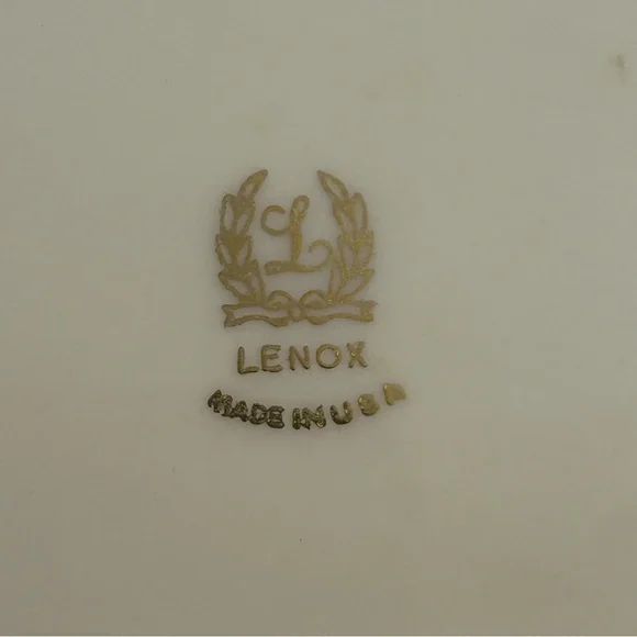 VTG Lenox Valencia Gold and Ivory Serving Platter Vintage - Picture 12 of 16